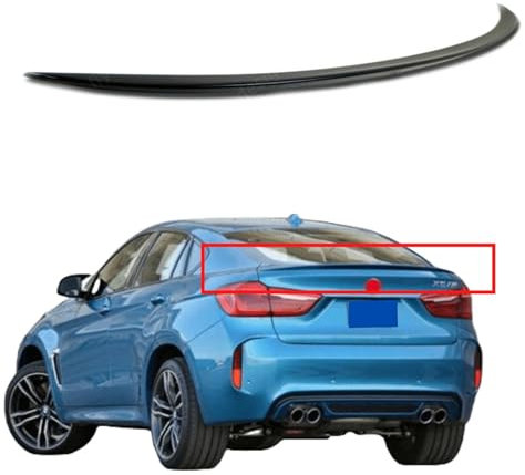 Heckspoiler Spoilerlippe für BMW X6 F16 F86 Schwarz Glanz
