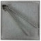 Vulcaninox | Piastra in pietra lavica refrattaria dell'etna con pinza in acciaio inox | Barbecue, forno | MADE IN ITALY (30x30x2)
