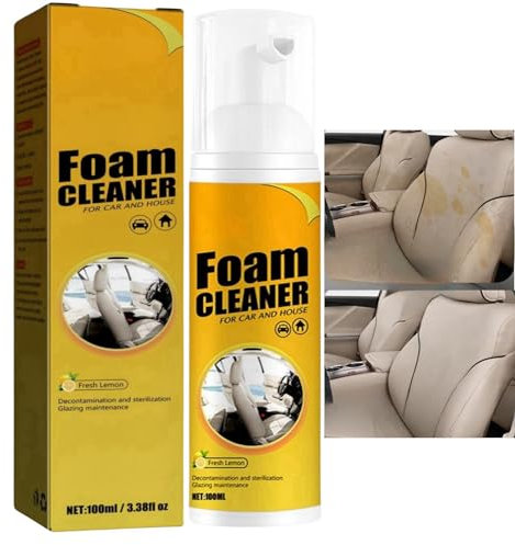Multifunctional Car Foam Cleaner,Car Upholstery Cleaner for Car Seats,Car Interior Foam Refinisher Cleaner,Useful Car Interior Cleaner,All Around Master Foam Cleaner,No Flushing Car Interior Cleaning
