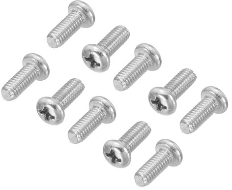 PATIKIL Phillips Pan Head Screws, 30 Pack M4-0.7 x 10mm 304 Stainless Steel 18-8 Full Thread, Pan Head Machine Phillips Drive Screw