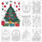 Zhanmai Weihnachtskarten zum Ausmalen, 12,7 x 17,8 cm, 8 Stile, Weihnachten, DIY-Karten, Malen, Basteln für Kinder, Erwachsene, Weihnachten, Geburtstag, Geschenk, Partygeschenke, 48 Stück