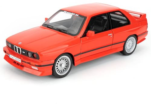 imtfzct 1/24 M3 Modellauto, Spielzeugauto aus Aluminiumdruckguss, Spielzeugmodellauto zum Sammeln, Pullback Spielzeugauto mit Sound und Lichtfunktion,Geschenke für Kinder von 3-10 Jahren(rot)