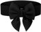 Svnqney Damen Bowknot breiter Gürtel Elastische Vintage große Schleife Gürtel Taillengürtel Adorable Dress Accessory BL100black