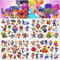 Temporäre Tattoo Set Kinder Tattoos, 50+ pcs 4 Blätter Kindertattoos Aufkleber Stickers, Temporäre Tattoos Geburtstagsparty Deko für Kinder, für Geschenktüten Kindergeburtstag Mitgebsel Mädchen Jungen