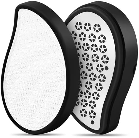 AOGOE Nano Glas Hornhautentferner, Magic Haarentfernung Gesicht Damen, 2in1 Hornhautfeile hornhautraspel Für Männer Und Frauen, Wiederverwendbar Enthaarungsstein für Perfekte Fußpflege Nass & Trocken