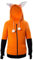 Fox Hoodie Sweatshirt Kostüm mit Ohren für Damen und Erwachsene, Tier-Füchse, Top Coat mit Taschen, Orange/Abendrot im Zickzackmuster (Sunset Chevron), L