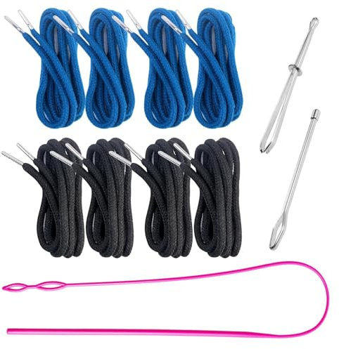 Yuiturt 8 x Ersatz-Kordelzüge mit drei einfachen Einfädlern