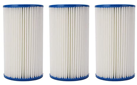 Mavaol 3 Pack -Spa -Pool -Filterpatrone, Hochleistungs -Trilobalgewebe, leicht zu reinigen, kompatibel mit B -Filtern, robust für Pool- und Spa -Systeme