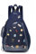 CHERRY SAUCE Oxford Ita Bag Kawaii Pin-Display Brusttasche Einzelne Schultertasche Sport Rucksack Wandern Tagesrucksack, Marineblau, Large