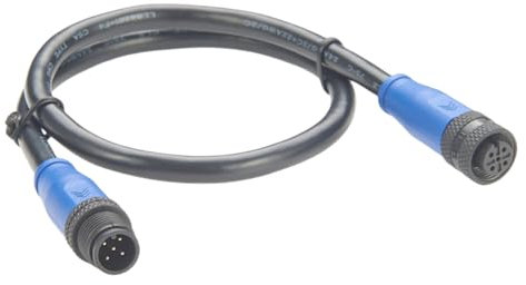 NMEA 2000 N2K Backbone Drop Cable IP67 Micro-Change M12 A Code 5 pin maschio a femmina cavo di prolunga per Garmin Lowrance Simrad B&G Navico DeviceNet CANOpen Can Bus sensore attuatore (5 m)