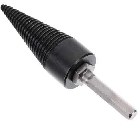 UPKOCH 1 Satz Elektrobohrmaschine Bohrmaschine Bit Griffe Protokollspaltwerkzeug selbst Brennholzspalter Holzspalter-Bohrer Holzhackwerkzeug Holzspaltbohrer Holzspaltwerkzeug Schwarz