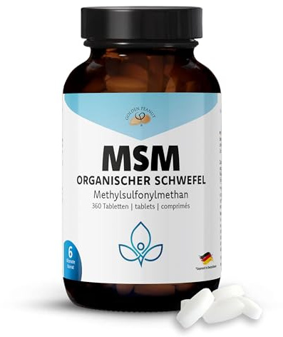 GOLDEN PEANUT MSM Tabletten Methylsulfonylmethan höchste Reinheit 2x360