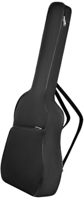 Custodia morbida per chitarra elettrica e acustica, in tessuto Oxford, con ampia tasca esterna e protezione migliorata, per 91,4 cm