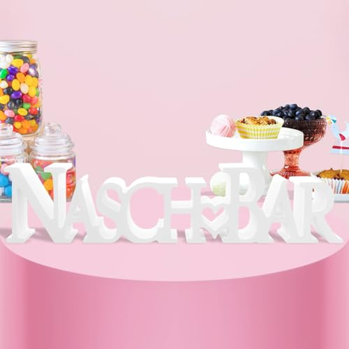Lets Joy Candy Bar Deko, Naschbar Deko, Candybar Deko Holz, Candy Bar Schild, Schriftzug Holz, Party Verlobung Geburtstag