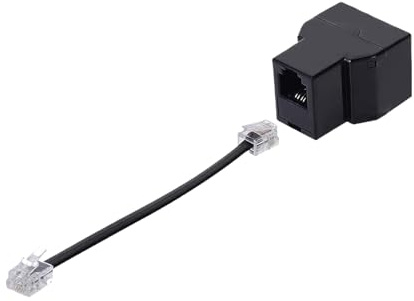 Telefonkabel-Splitter, Telefon-Splitter für Festnetz 2 Ports