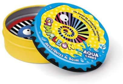 IMAGILAND Juego de Cartas Camaleón Agua, 36 Piezas, Impermeables, 2-4 Jugadores, +5 Años