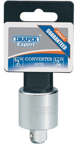 Draper Expert 30759 - Adattatore con attacco 3/4'' femmina a 1/2'' maschio