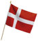 Deko-Woerner Flagge Dänemark 30x45cm m. Stab