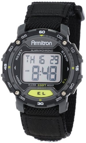 Armitron Sport Mixte Digital Quartz Montre avec Bracelet en Nylon 40/8291BLK