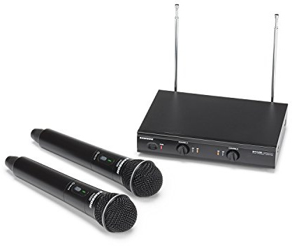 Samson Stage 200 Dual-Ch Handheld VHF Wireless System w/ 2 Q6 Dynamic Mics