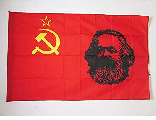 AZ FLAG Bandiera URSS con Marx 90x60cm - Bandiera Comunista - MARXISMO 60 x 90 cm Foro per Asta