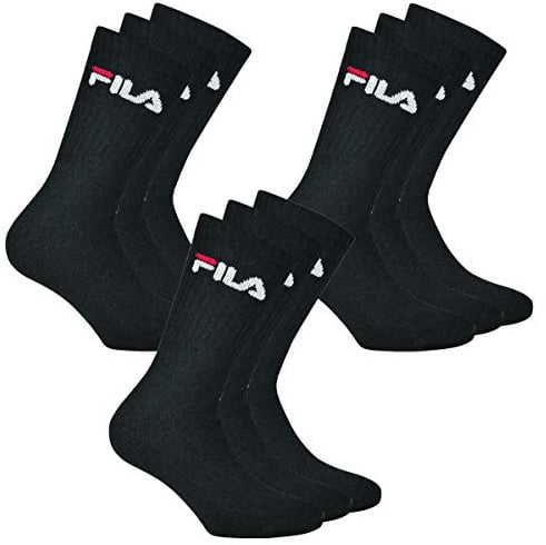 FILA 9 Paar Socken, Frottee Tennissocken mit Logobund, Unisex (3x 3er Pack)