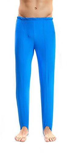 Herren und Jungen Gymnastikhose Leotard Jugend Ballettstrumpfhose Steigbügelhose für Tanz Yoga Übung Athletic, Königlich (Royal), Mittel