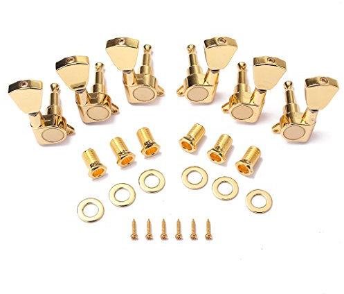 Non-brand 6 Mécaniques pour guitare électrique d'accordage de guitare Ratio : 1 : 18 pour LP
