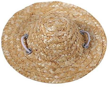 Animal Chapeau, petite mignon fabriqué à la main Chapeaux de paille tressée élégant Cool Costume de caches pour chiot Petit Chien Chat