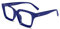FEISEDY Classic Square Eyewear Non Prescription Clear Lens Glasses for Women Men Thick Frame Glasses B2461