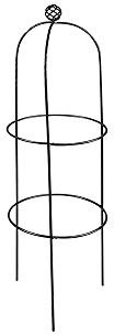 Garden Pride Plant Pot Obelisks - Made of Raw Steel Designed to Rust or Plastic Coated in Black or Green - 1 Solid Piece - Made in the UK (Made of Raw Steel - Designed to Rust)