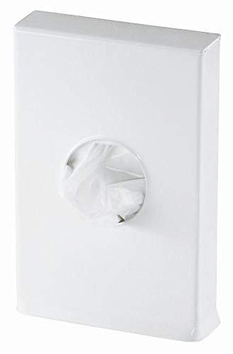 Hygienebeutelspender Omikron II Edelstahl weiß für 25 Beutel