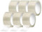 IMBALLAGGI 2000 - Nastro Adesivo Trasparente in Polipropilene, 6Pz 5cm x 66mt x 76 mm, per Pacchi, Resistente a Strappo Silenzioso - Nastro Imballaggio per Spedizioni, Scatoloni e Trasloco