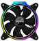Zalman ZM-RFD120A RGB Kühler PC Gehäuselüfter 120mm, PWM Lüftersteuerung 800-1500 U/Min, ARGB Lüfter 120mm mit Lichtsteuerungssoftware, schwarz