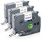 UniPlus 3x Kompatible Schriftband als Ersatz für Brother Tze-211 Tze211 Tz-211 6mm Laminiert Schriftband für Brother PT H100LB H100R H105 H105WB E100 1010, 6mm x 8m, Schwarz auf Weiß