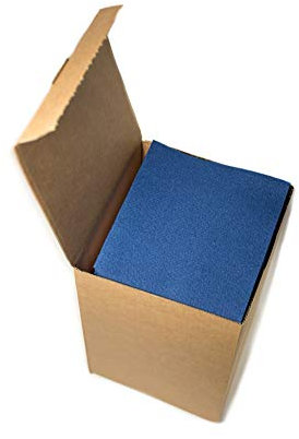 100 Aroba Airlaid Cocktail Servietten Stoffähnlich Dessert Serviette 20x20 cm 1/4 Falz Hochwertig|21 Farben|Hochzeit Geburtstag Bar Caffee Disco Hotel Catering Party Blau