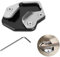 BigKing Side Stand Plate Pad, Motorcycle Kickstand Extension Pad, CNC Aluminum Side Stand, Motorcycle Foot Side Stand Support Enlarger Pad Fit for Tiger 800 2013-2017, Black