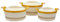 SQ Professional Fionna Insulated Hot Pot Set 3pc Food Pot Insulated Casserole Serving Dish Set with Lid Thermal Food Container Keep Food Warm & Cold 1-1.5-2.5L (Beige)