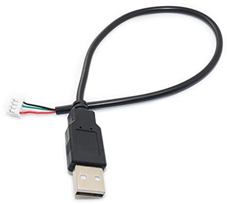 High Quality Copper Core PH2.0 Female to USB 2.0 Male to 4-Pin Data Cable High Transmission 30 cm/12 Inch PVC + Brass USB-C to USB-C Cable