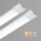 Sundertech Led Feuchtraumleuchte 1,2m[2 Stück], Led Röhre 3750lm 3CCT(3000K/4000K/6500K), Deckenleuchte LED-Lichtleiste Werkstatt Garagenlampe für Garage Keller Werkstatt Warenhaus Bad Röhrenlampe