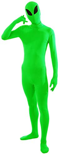 Aniler Costume intero da uomo e donna in spandex Zentai (grande, verde lime Alien)