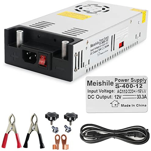 Einstellbare Schalternetzteil DC (0-17V 0-30A) 500W DIY Trafo 230V AC auf DC 30Volt Transformator Industriell für 12V 24V LED Lichtleiste Lampe 3D Drucker Motor Pumpe SMPS 110V/220V Button