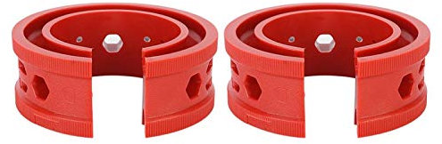 Joyzan Parachoques de Resorte Amortiguador, Amortiguador Resorte Goma Coche Universal Compresor Amortiguadores Automáticos Amortigu Suspensión Automóvil Tipo A-E Mayoría Vehículos Herramienta Rojo