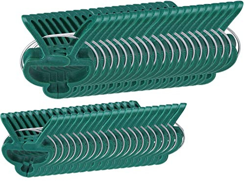 Bestgle 40 stück pflanzenclips tomatenclips klammern pflanzklammern garten clips kletterpflanzen befestigung pflanzenbindern für rosen gurken andere rankpflanzen pflanzen halterung 20 große +20 kleine
