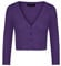 MINTLIMIT Strickjacke Damen Sommer V-Ausschnitt 3/4-Arm Bolero Festlich Cardigan Blazer,Dunkelviolett,L