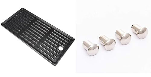 Char-Broil 140008 - Grillplatte für 3 Brenner - Grills, Schwarz & 140 025 - Gear Trax® Haken.
