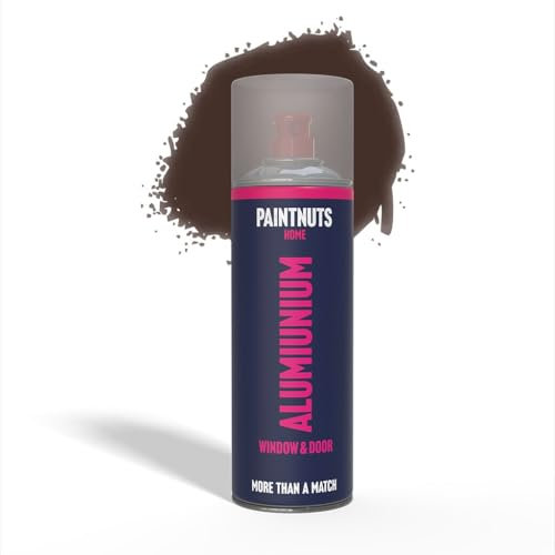 Paintnuts Aluminium Window & Door Paint - RAL-8017 - CHOCOLATE BROWN Matt 400ml Spray Can