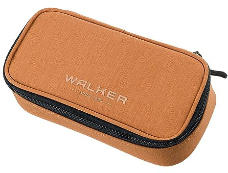Walker 49262-246 - Pencil Box Coconut, Federmäppchen mit Hauptfach, doppelseitiger Trennwand inkl. 20 Stifteschlaufen, Zippfach und Reißverschluss