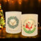 TGFIX 12 Stück Weihnachten Windlicht Tischdeko Weihnachtsmann Windlichter Tischdeko Weihnachtsdeko Weihnacht Tisch Dekoration Christmas Table Decoration Geeignet für Teelichter Kerzen