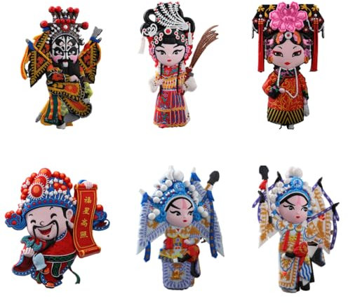 Frigorífico Pequeños Imanes Ópera De Pekín Maquillaje Facial Imán para Refrigerador Pegatina Magnética Recuerdo Diao Chan